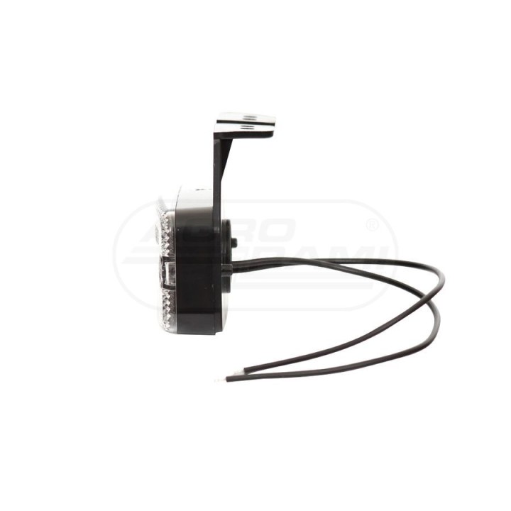 Lampa zespolona obrysowa przednia, 12V-24V + przewody 22cm LgY-S 0,75mm2, diody 225Z, W46 WAŚ