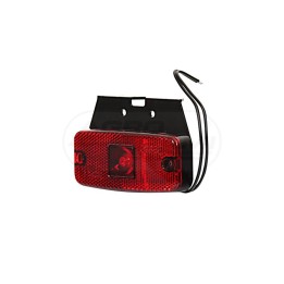 Lampa zespolona obrysowa tylna, 12V-24V + przewody 22cm LgY-S 0,75mm2, diody 224Z, W46 WAŚ