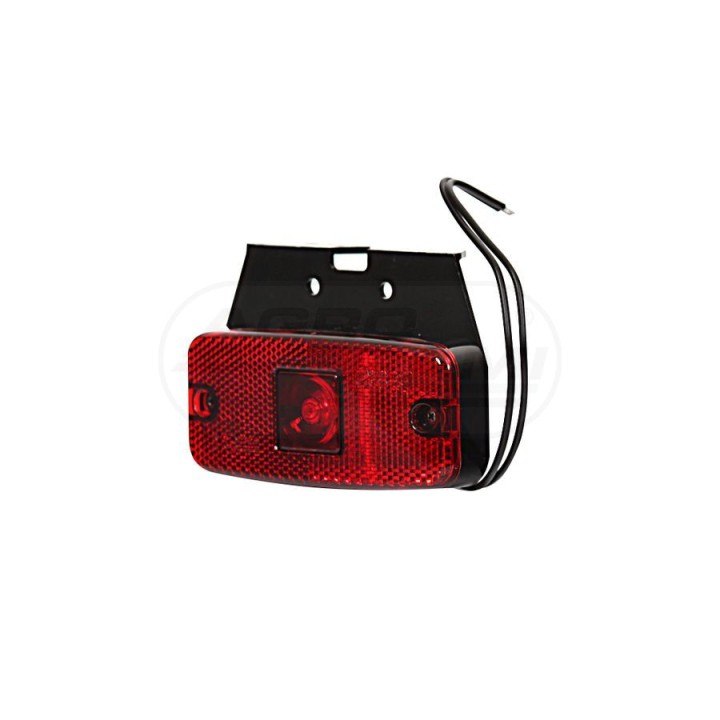 Lampa zespolona obrysowa tylna, 12V-24V + przewody 22cm LgY-S 0,75mm2, diody 224Z, W46 WAŚ