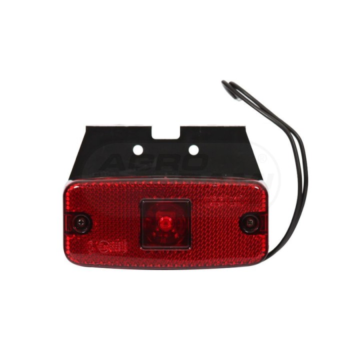 Lampa zespolona obrysowa tylna, 12V-24V + przewody 22cm LgY-S 0,75mm2, diody 224Z, W46 WAŚ