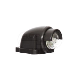Lampa oświetlenia tablicy rejestracyjnej, jednofunkcyjna, 12V-24V + przewody 18cm LgY-S 0,75mm2, diody 145, W27 WAŚ