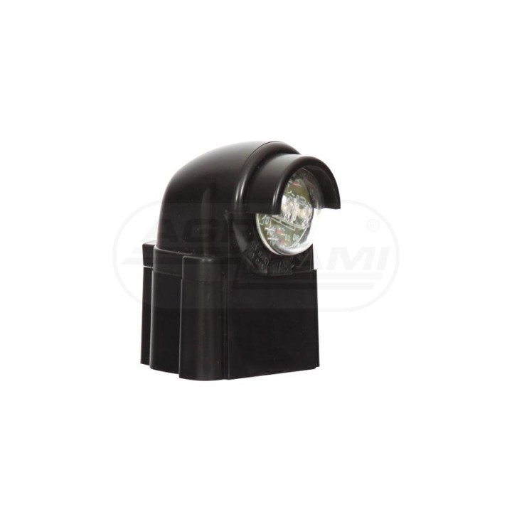 Lampa oświetlenia tablicy rejestracyjnej, jednofunkcyjna, 12V-24V + przewody 18cm LgY-S 0,75mm2, diody 145, W27 WAŚ