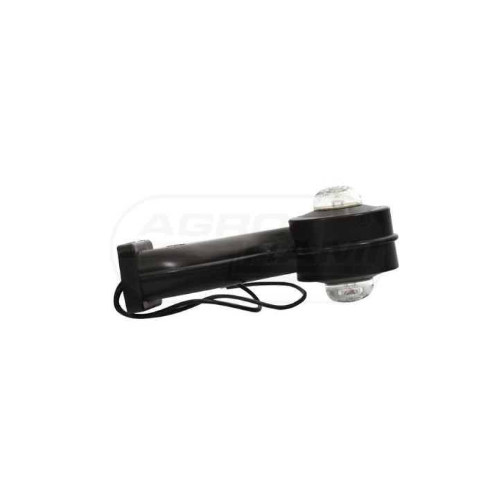 Lampa zespolona obrysowa przednio-tylna lewa, 12V-24V + przewody 25cm LgY-S 0,75mm2, diody 152L, W21.10 WAŚ
