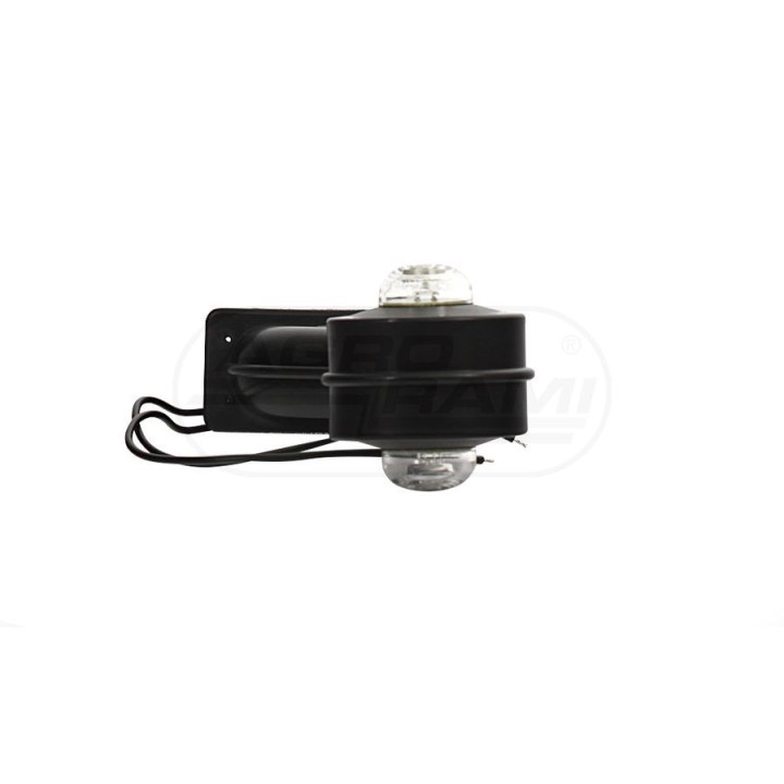 Lampa zespolona obrysowa przednio-tylna lewa, 12V-24V + przewody 25cm LgY-S 0,75mm2, diody 152L, W21.10 WAŚ