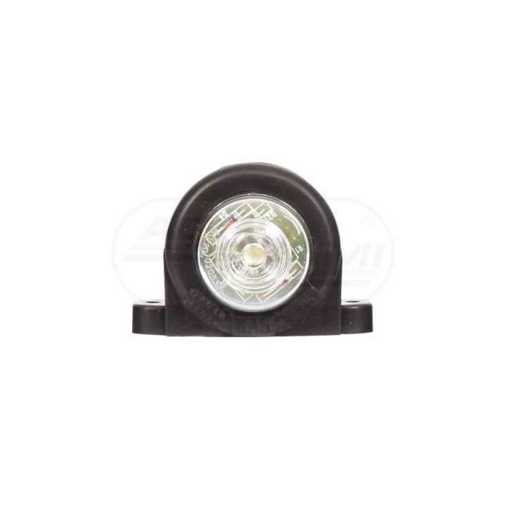 Lampa obrysowa przednia, jednofunkcyjna, 12V-24V + przewody 20cm LgY-S 0,75mm2, diody 133, W25 WAŚ