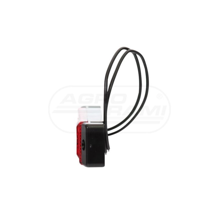 Lampa zespolona obrysowa tylna, 12V-24V + przewody 21cm LgY-S 0,75mm2, diody 221, W45 WAŚ