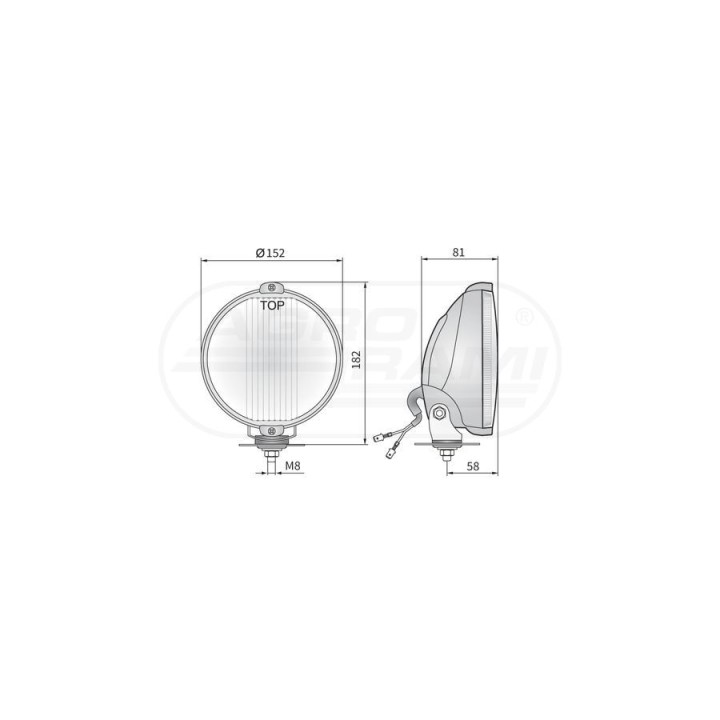 Reflektor halogenowy 3HO174.67 WESEM