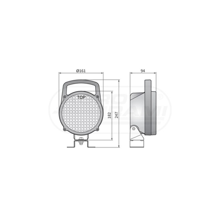 Lampa okrągła robocza 2LOR09338 WESEM