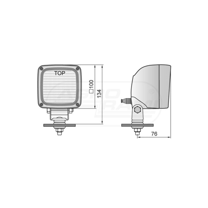 Lampa robocza + ZARÓWKA H3 53351050 LKR5.27466 WESEM