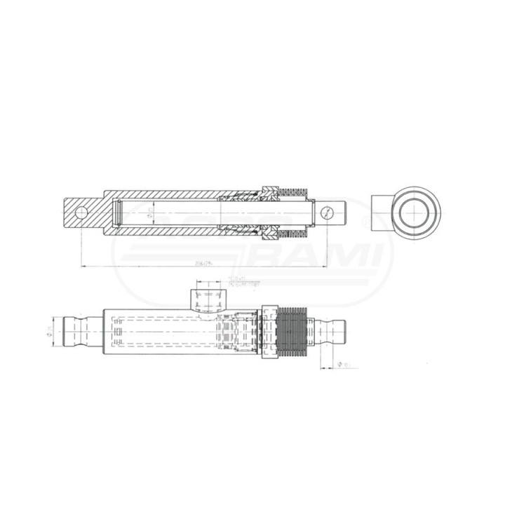 Siłownik SMN-1,20X86,CN-S09-30-22/86 2039060051/S,SMN-1,20X86 Skrawmet