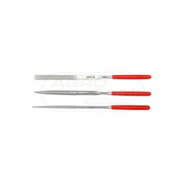Zestaw pilników diamentowych, iglaków YATO 3x140x50 mm 3 elementowy YT-6143