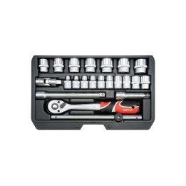 Zestaw narzędziowy 22 elementowy YATO 3/8" YT-3856 3/8"10-22