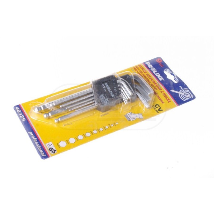 Klucze imbusowe 48329 9cz CV 1,5-10mm