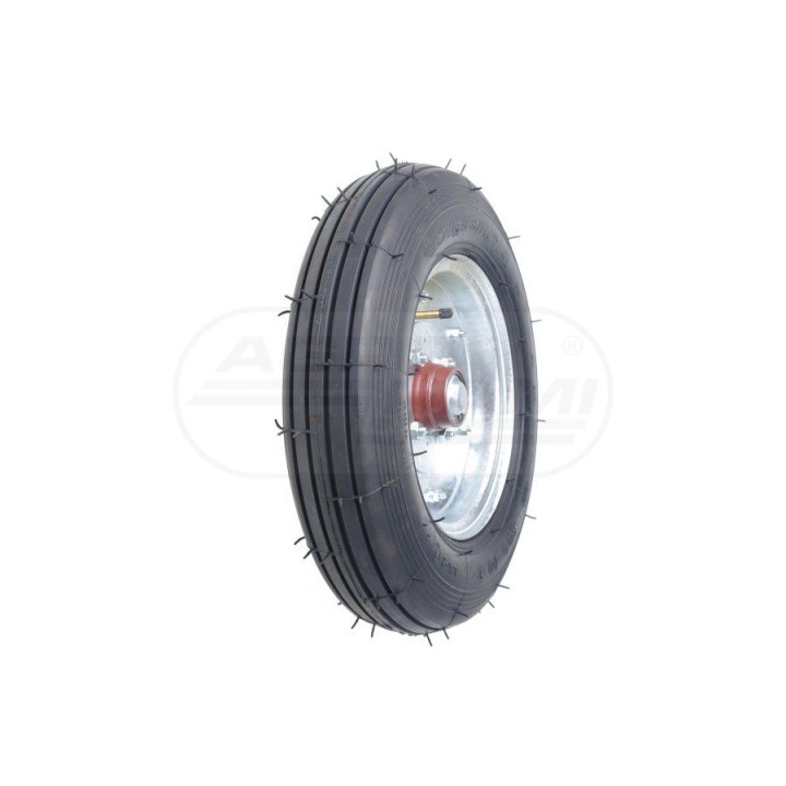 Koło jezdne kpl.oś fi 25 mm 4,00x10 PRODUKT POLSKI