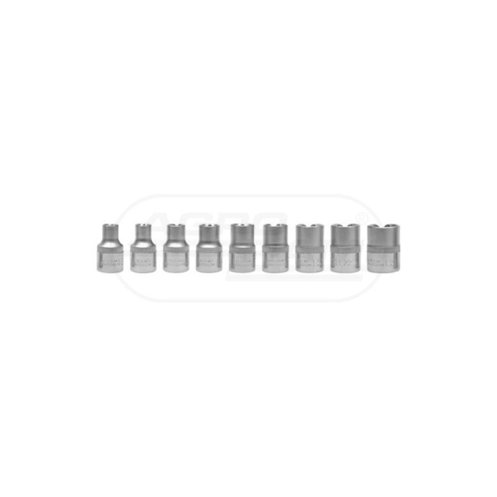 Klucze nasadowe duże TORX YATO E10-E24 9 elementów YT0521