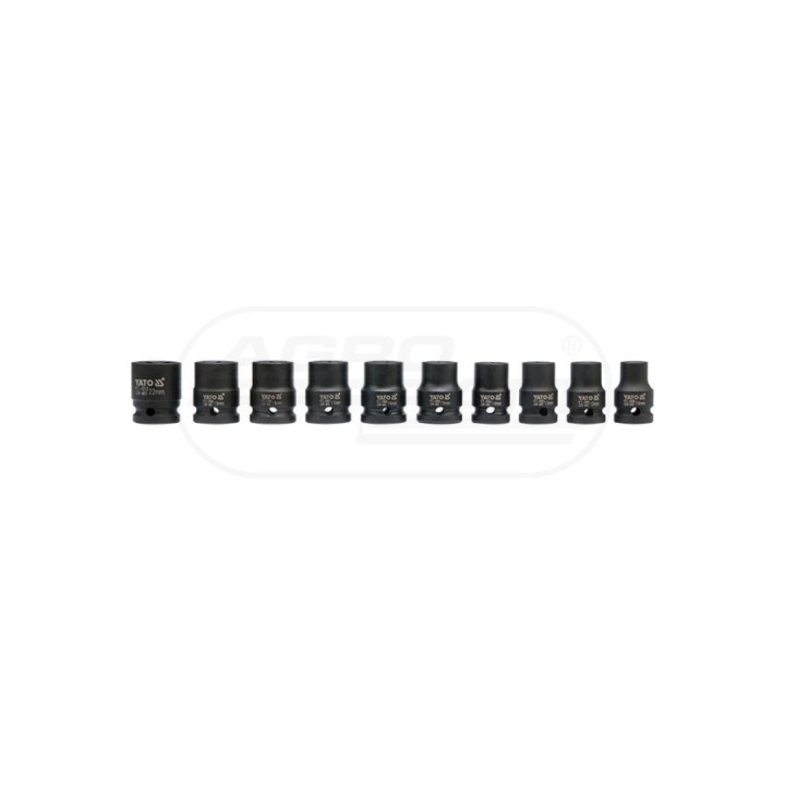 Nasadki udarowe YATO 1/2" 10 elementów YT1025