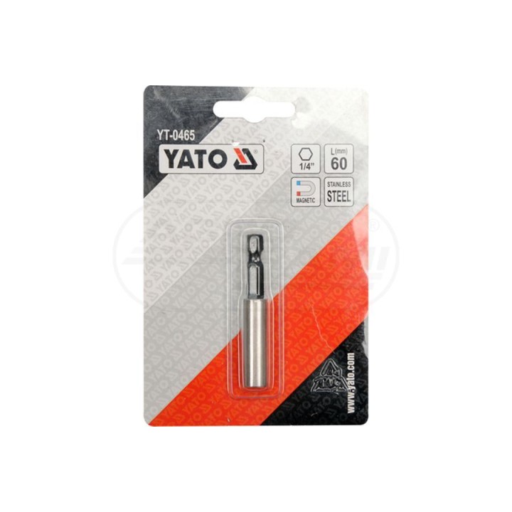 Uchwyt do końcówek wkrętakowych magnetyczny YATO 1/4" x 60 mm YT0465