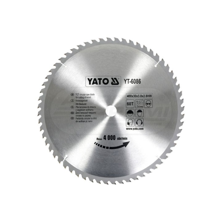 Tarcza widiowa YATO 400x60Tx30 mm YT6086