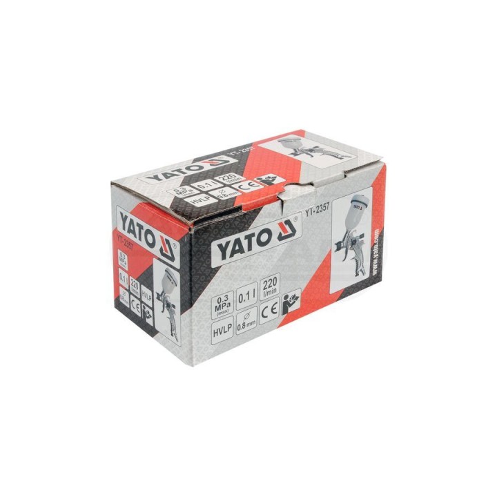 Pistolet lakierniczy HVLP YATO 0,1L 0,8 mm YT2357