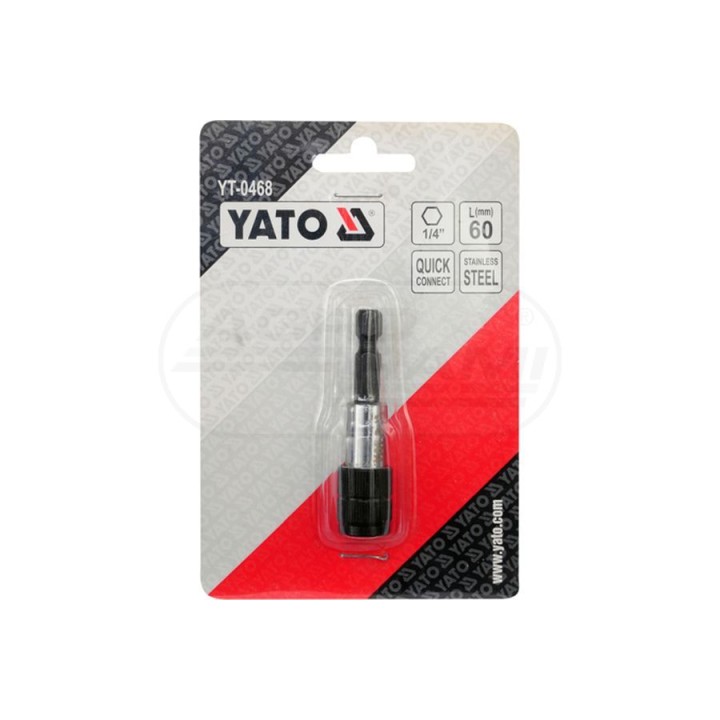 Uchwyt do końcówek wkrętakowych szybkomocujący YATO 1/4" x 60 mm YT0468