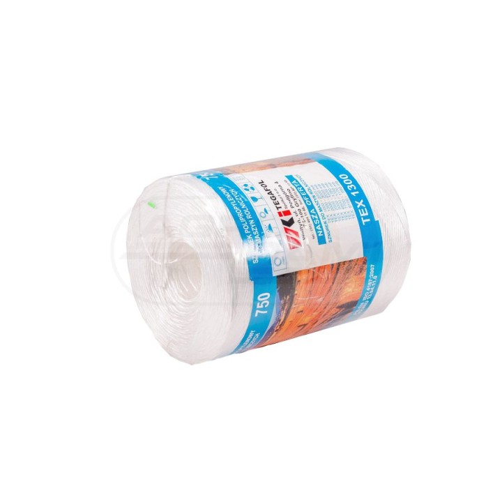 Sznurek rolniczy polipropylenowy TEX1300-750 3000mb 4kg biały TEGAFOL TEX1300-750/4KG TEGAFOL