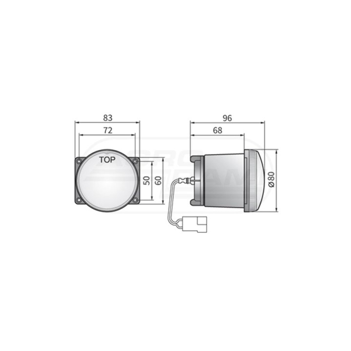 Reflektor przeciwmgielny HM4.23600 WESEM