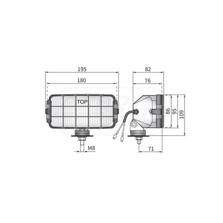 Reflektor przeciwmgielny HP2.10145 WESEM