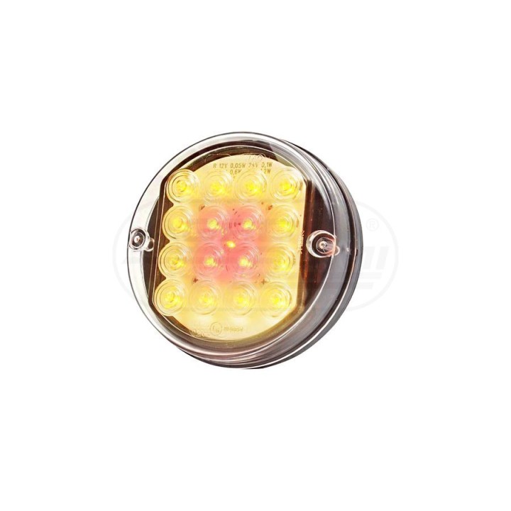 Lampa zespolona tylna, 12V-24V + przewody 38cm LgY-S 0,75mm2, diody 214, W42 WAŚ