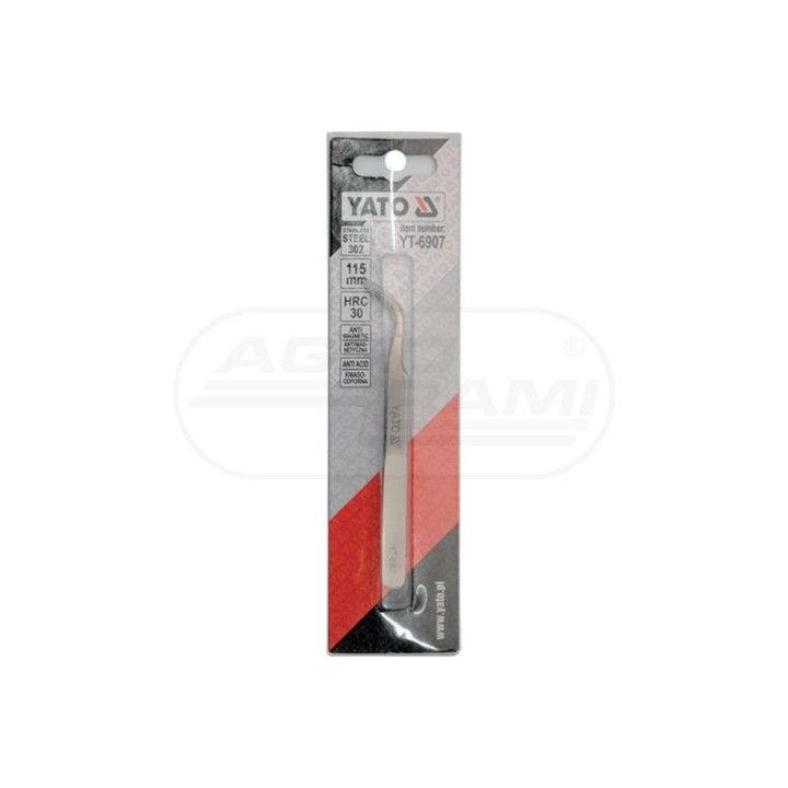 Pęseta odgięta YATO 115 mm YT6907