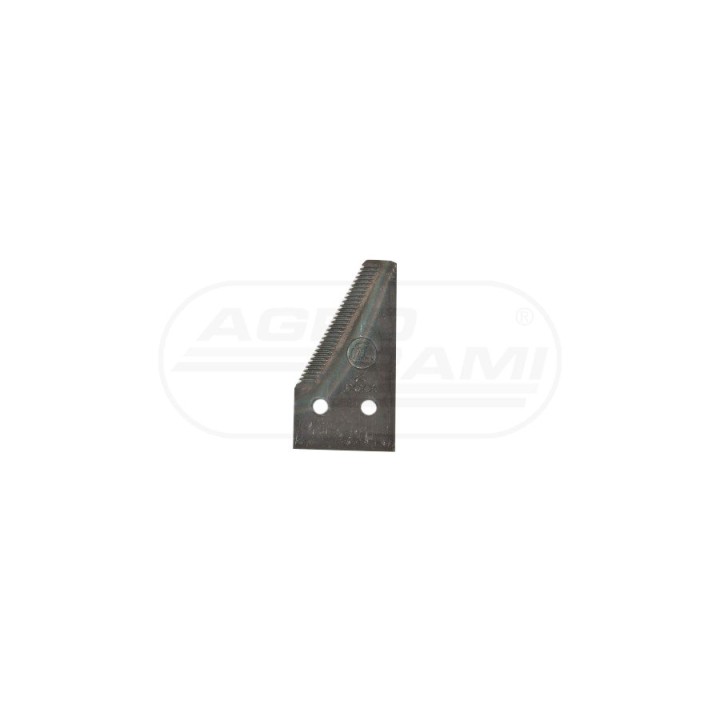 Nożyk kosy końcowy oryginał, H-84mm, Szer.45mm, Otw.6.5mm, rozs.otw.21mm, do krawędzi 19mm - paczka 25 sztuk CL-6112041 CLAAS