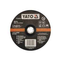 Tarcza do cięcia metalu wypukła YATO 230x3.2x22 mm 5 sztuk YT6120
