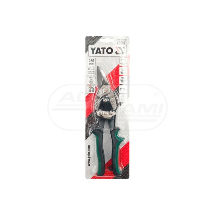 Nożyce do cięcia blachy prawe YATO 250 mm YT1961
