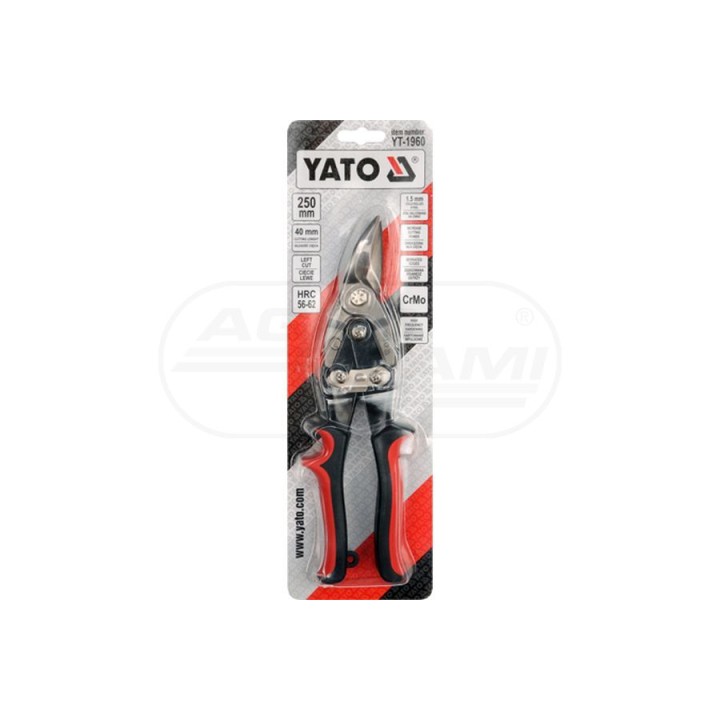Nożyce do cięcia blachy lewe YATO 250 mm YT1960