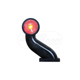 Lampa zespolona obrysowa przednio-tylna prawa, 12V-24V + przewody 25cm LgY-S 0,75mm2, diody 300P, W21.10RF WAŚ