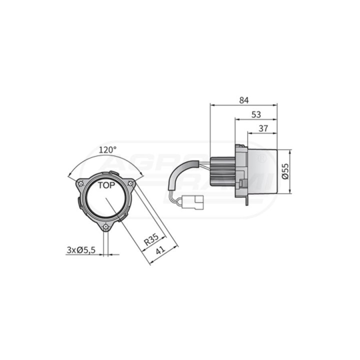 Lampa kierunkowskazu przednia LA3.23940 WESEM