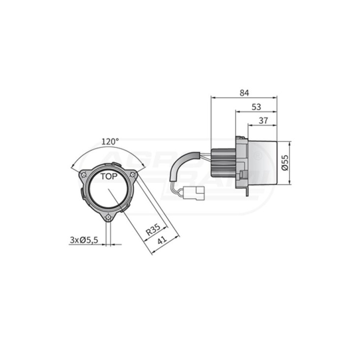 Lampa przednia pozycyjna LA3.23930 WESEM