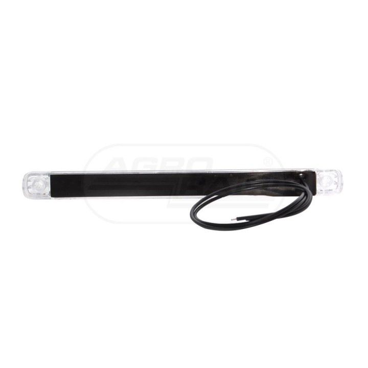 Lampa obrysowa tylna bez zawiasu, 12V-24V + przewody 38cm LgY-S 0,75mm2, diody 184, W38 WAŚ