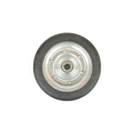 Koło metalowe gumowane z łożyskiem kulkowym fi 25 300x70 KMG KMG-300/2 100Ł/25 PRODUKT POLSKI