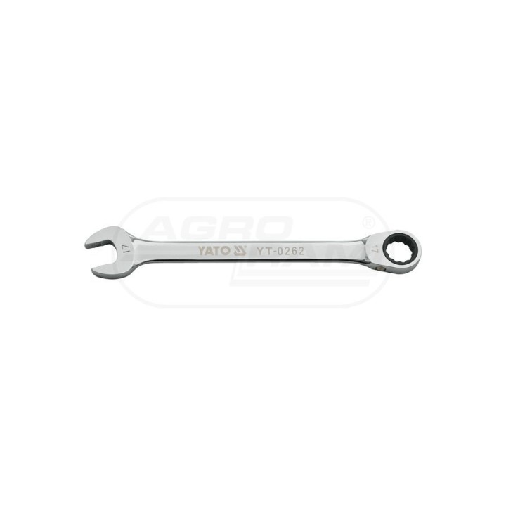 Klucz płasko-oczkowy z grzechotką NON-SLIP YATO 18 mm YT0263