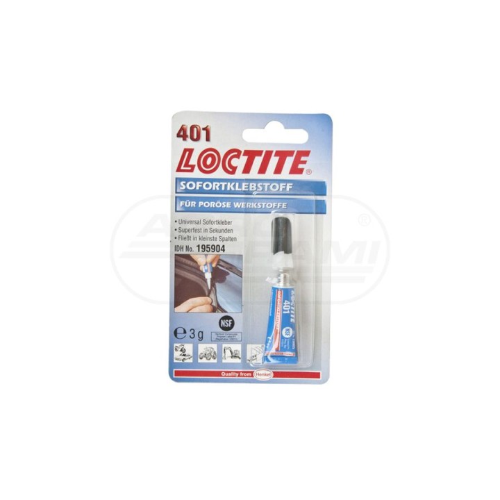 Klej błyskawiczny 3g LOCTITE 401