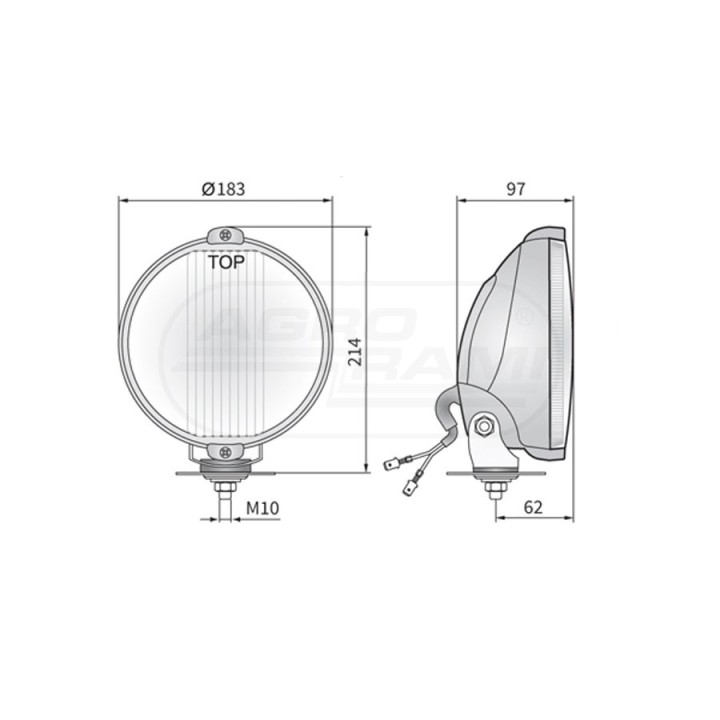 Reflektor dodatkowy fi 183 HOS2.38817 24V WESEM
