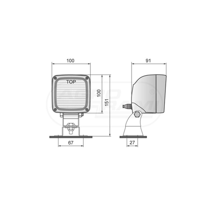 Lampa cofania przeciwmgielna HK1.42302 WESEM