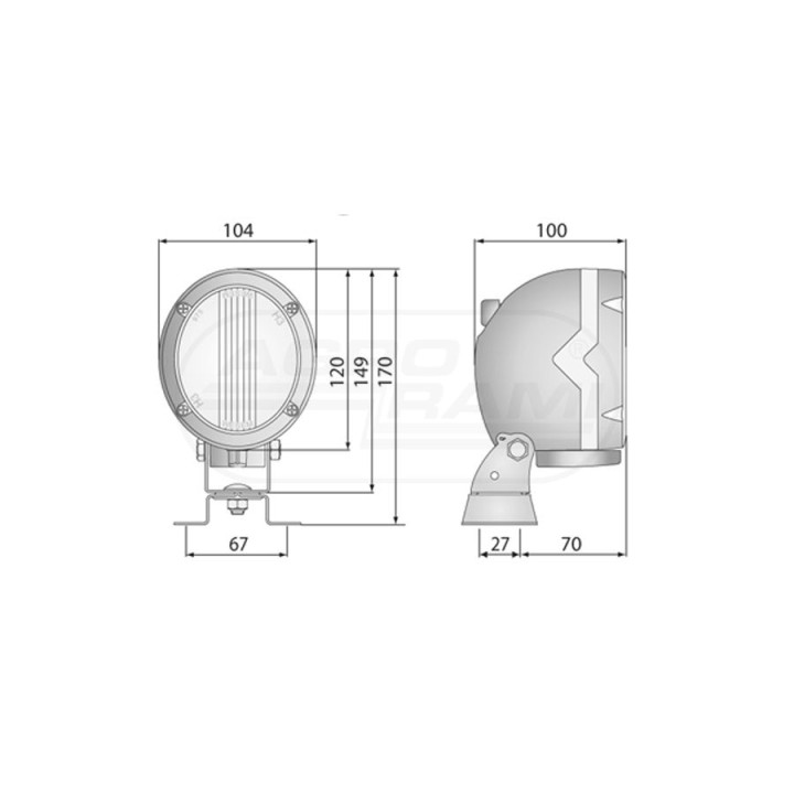 Lampa robocza LPR4.39000 WESEM