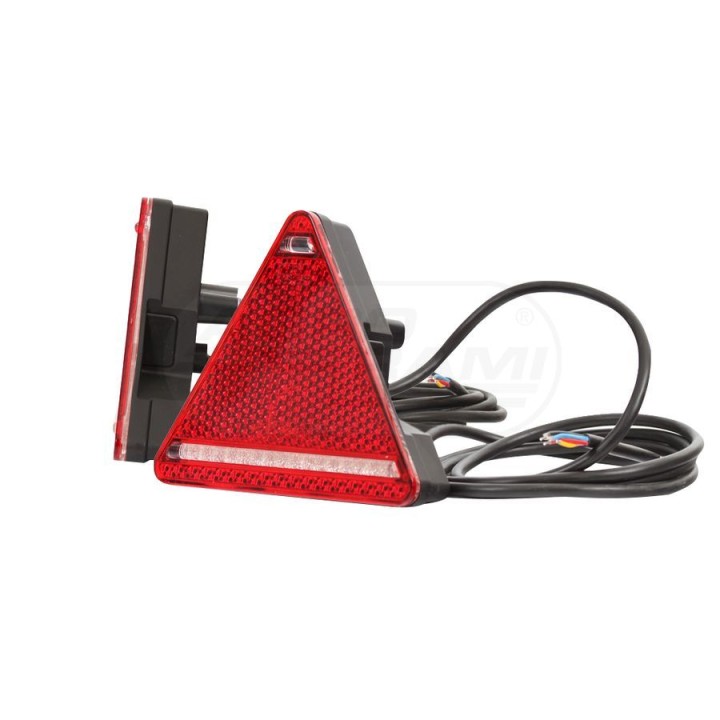 Lampa zespolona tylna prawa, 12V-24V + przewody 185cm YLY-S 4x0,75mm2, diody 330, W68P WAŚ