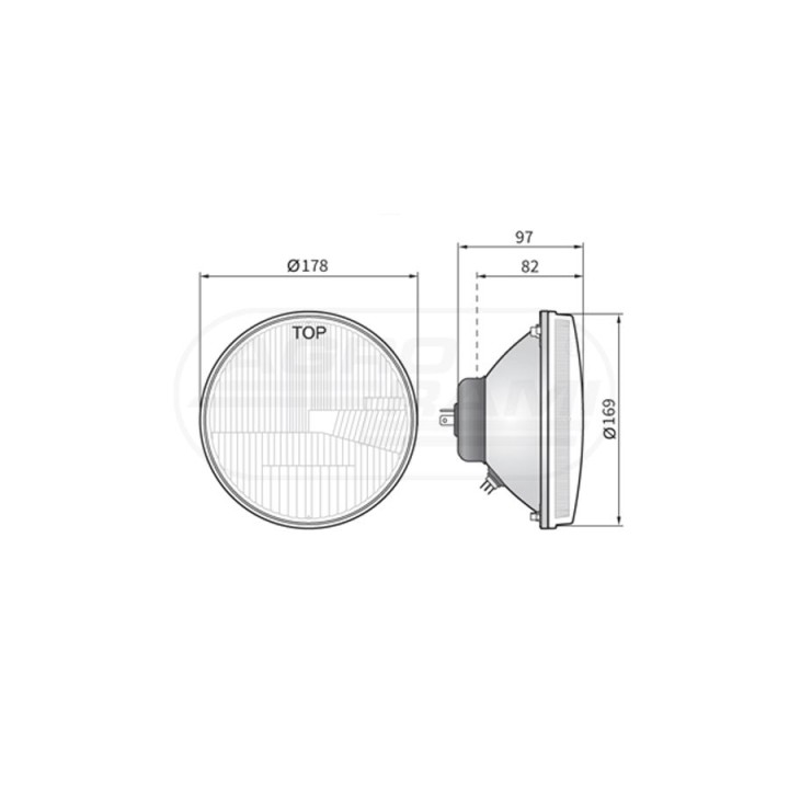 Element optyczny H4 3F IKARUS RE.12411 WESEM
