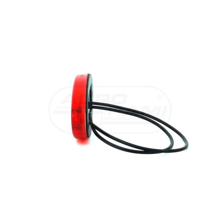 Lampa zespolona obrysowa tylna, 12V-24V + przewody 22cm LgY-S 0,75mm2, diody 310P, W65 WAŚ