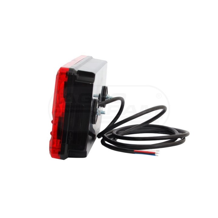 Lampa zespolona tylna lewa, 12V-24V + przewody 195cm YLY-S 6x0,75mm2, diody 391, W70DL WAŚ