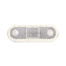 Lampa zespolona obrysowa przednia, 12V-24V + przewody 22cm YLY-S 2x0,75mm2, diody 536, W47WW WAŚ