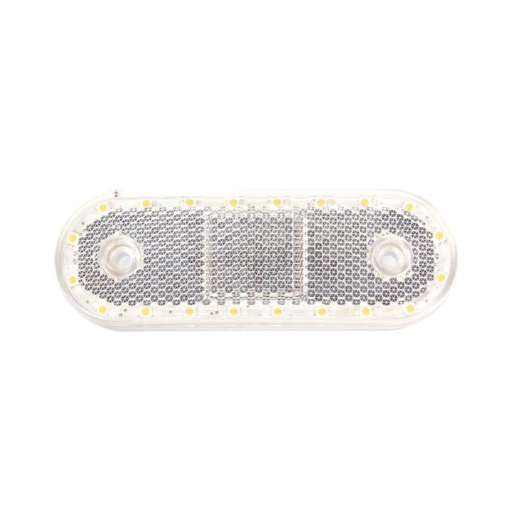 Lampa zespolona obrysowa przednia, 12V-24V + przewody 22cm YLY-S 2x0,75mm2, diody 536, W47WW WAŚ