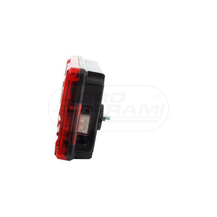 Lampa zespolona tylna lewa, 12V-24V + przewody 195cm YLY-S 4x0,75mm2, diody 394, W70DL WAŚ